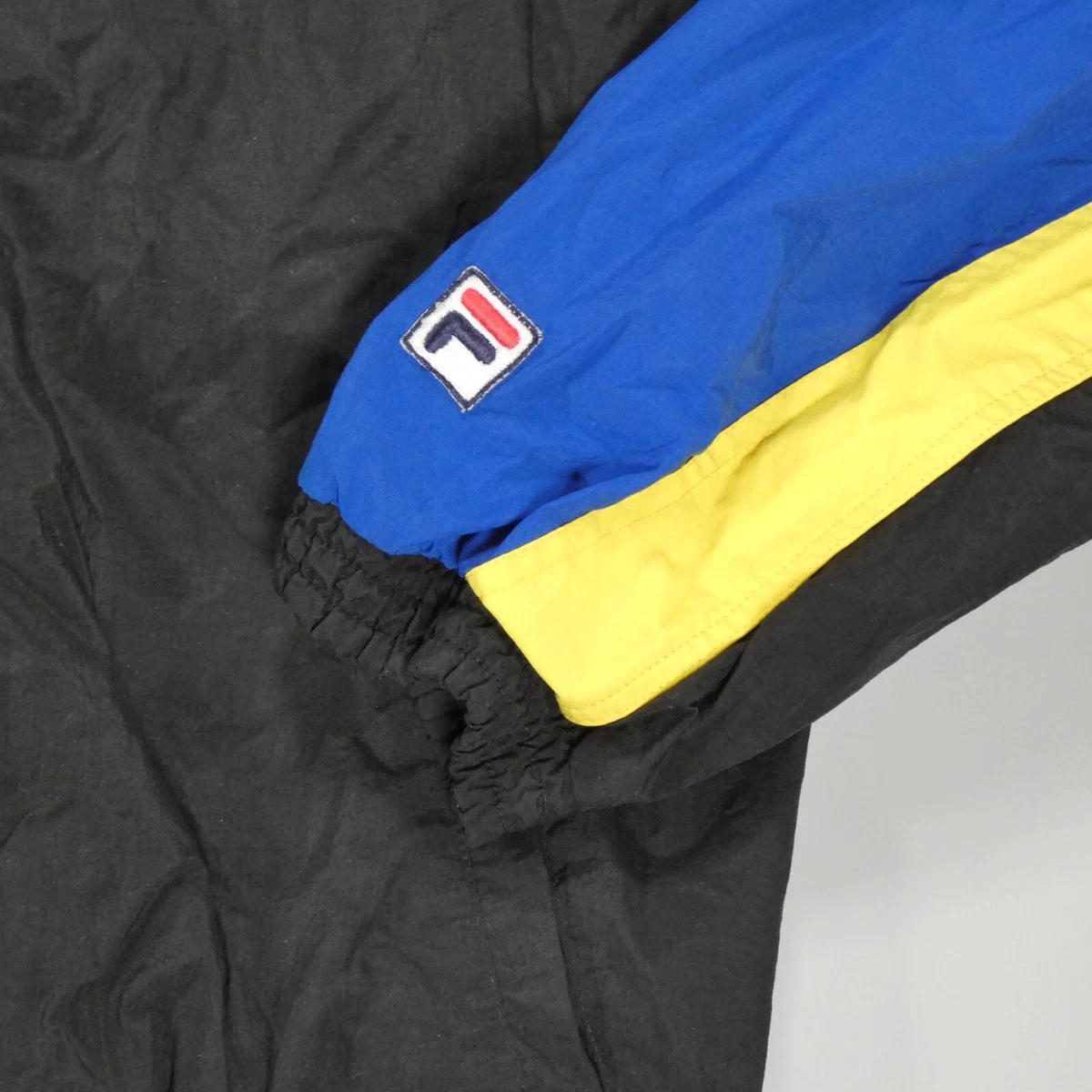 Vintage FILA Windbreaker Full Zip Men s Jacket Blue Yellow Black XXL XL