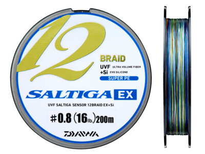Daiwa UVF Saltiga Sensor 12 Braid EX + Si Multicolor 200m Geflechtschnur