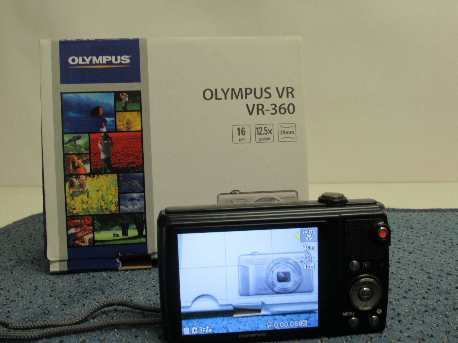 Compact OLYMPUS VR 360 16Mp 12.5X zoom digital 24mm parfait état ! eBay
