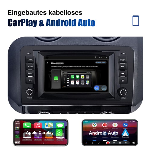 DAB+ Carplay Android13 Autoradio GPS Navi Für Mercedes Benz ML350 W164 32G +KAM - Bild 8 von 18