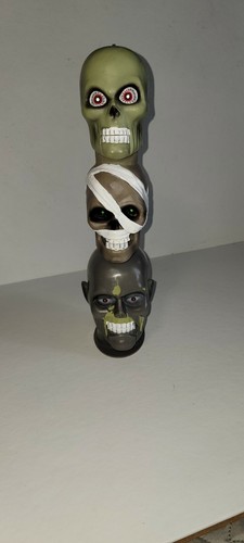 Gemmy Skull Trio Singers "Shout" RARE HTF