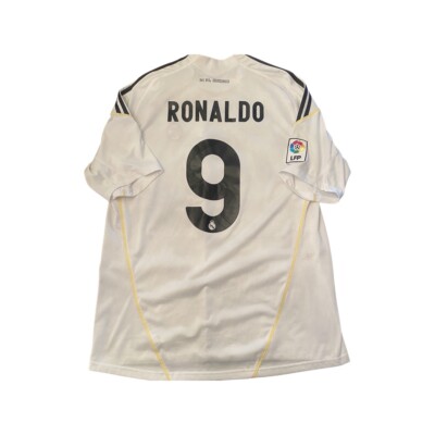 Real Madrid 2009-2010 Cristiano Ronaldo Size XL Home White