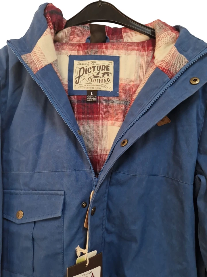 Picture Herren Winterjacke Horace Jkt Jacket Freizeitparka Winter Blau Gr. L - Bild 3 von 4