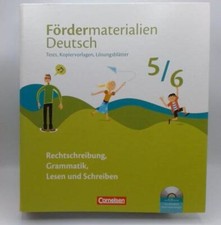 Fördermaterialien Deutsch 5./6. Tests, Lösungen, Kopiervorlagen Rechtschreibung