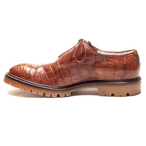 10K $ Silvano Lattanzi Alligator Crocodile Chaussures UK:7.5 US:8.5 Ue