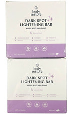 2 X Body Restore Dark Spot Lightening Bars - Lavender - Kojic Acid Bars - 3 Pack