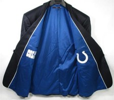 Indianapolis Colts Team Blazer Licensed Logo Sport Coat Short Regular Tall NFL
