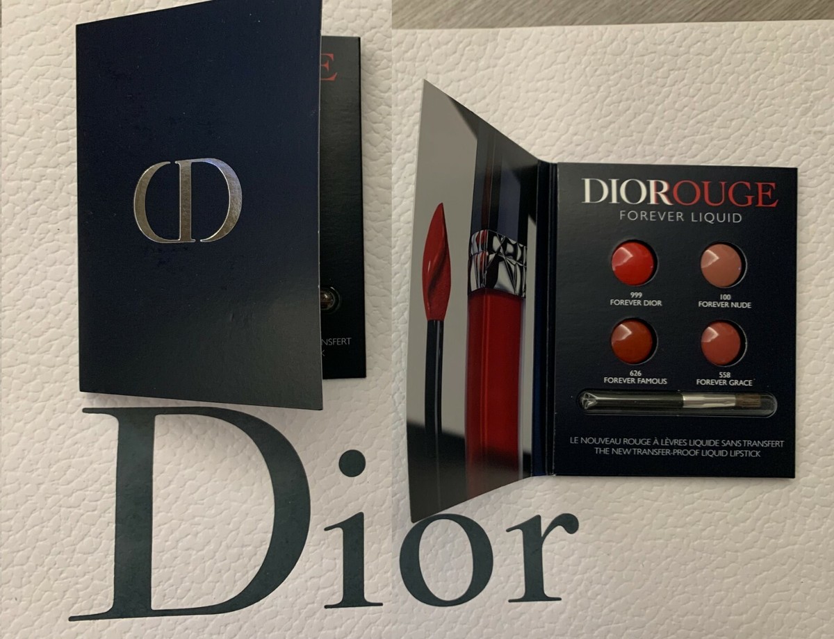 Dior DIOROUGE Forever Liquid Trial Card with mini Lip Brush | eBay