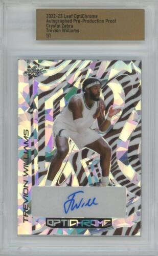 2022 Leaf OptiChrome Proof Crystal Zebra Trevion Williams 1/1 Auto RC - Picture 1 of 1