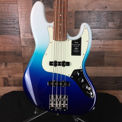 *USED* Fender Player Plus Active Jazz Bass Belair Blue, Gig Bag, Free Ship, 326