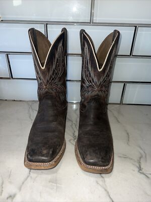 Men's Ariat Arena Rebound Boot in Chocolate/Rave Orange – Lucky J Boots & More