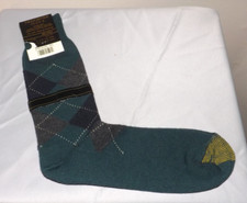 Gold Toe Extra Fine Merino Wool Mens Socks Sz 10-13 Hunter Green