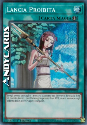 VERBOTENER LANZE   IT058   (Forbidden Lance)   Secret   RA02 1Ed   Yugioh!