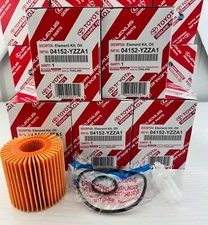 New Oil Filter Set of 5 Fits Toyota Sealed Packaged Parts 04152-YZZA1