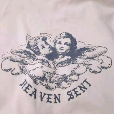 John Galt Heaven Sent Hoodie Mens XL White Brandy Melville Oversized  Sweatshirt | eBay