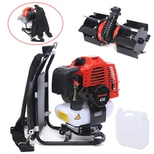 3in 1 2-Stroke Backpack Gas Brush Cutter Grass Trimmer Lawn Mower 1250W 3200rpm