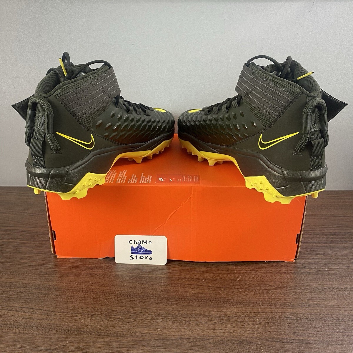 Nike Force Savage Pro 2 Shark SMU Oregon Football Cleats PE  display picture 2