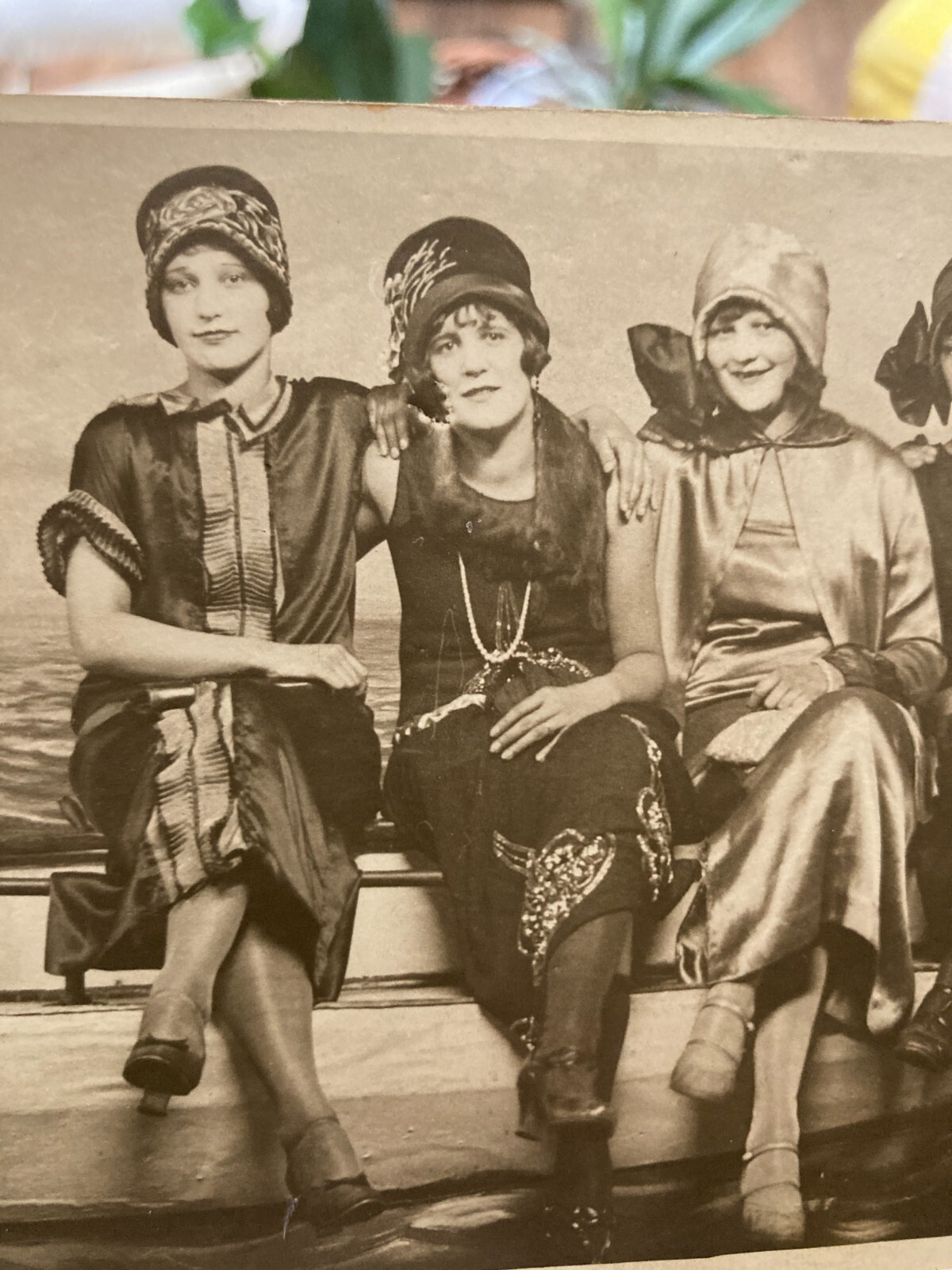 Antique Photo Postcard 3 Drag Queens Female Impersonator On Boat 1920s antique-photo-postcard-3-drag-queens-female-impersonator-on-boat-1920s