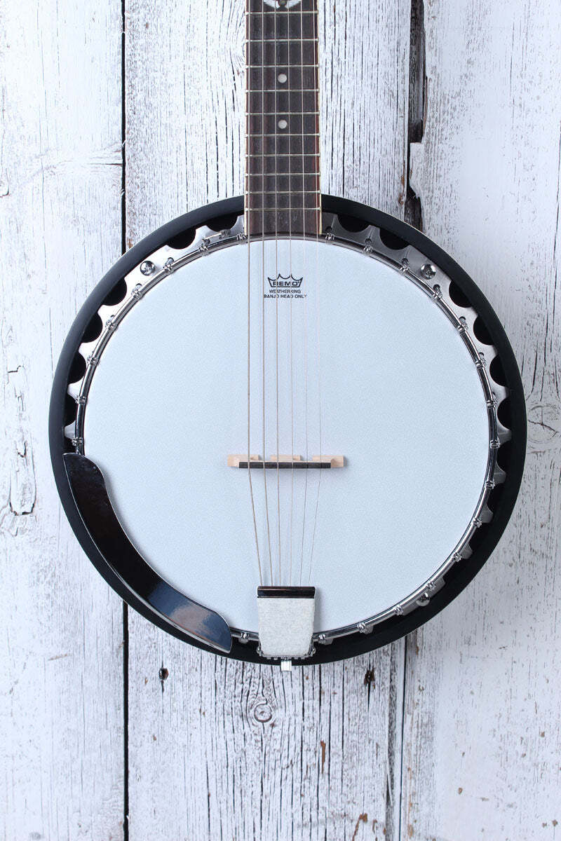 Dean Backwoods 6 Банджо BW6 6 Струнный резонатор Back Banjo Natural