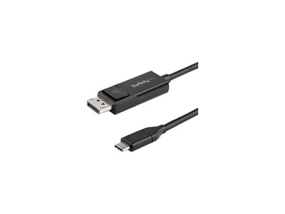 StarTech.com 6.6 ft. (2 m) USB C to DisplayPort 1.2 Cable - Bidirectional - 4K 6