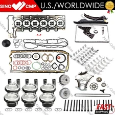 Engine Pistons Rings Seals Rebuild Kit Fit For BMW 3.0L 135i 335i 535i N54B30A