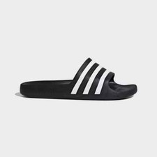 CIABATTE ADIDAS ADILETTE AQUA F35556 NERO BLACK GOMMA MARE PISCINA UOMO DONNA