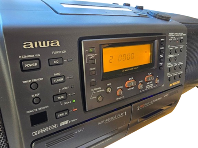 AIWA CSD-SR80 Bluetooth CD Radio Cassette Fully Restored AIWA CSD-SR80 Bluetooth CD Radio Cassette Fully Restored