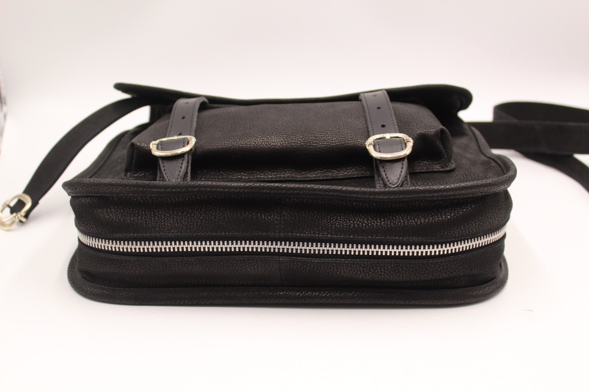 COA Chrome Hearts Cross Black Leather Shoulder Messenger Bag COA Chrome Hearts Cross Black Leather Shoulder Messenger Bag