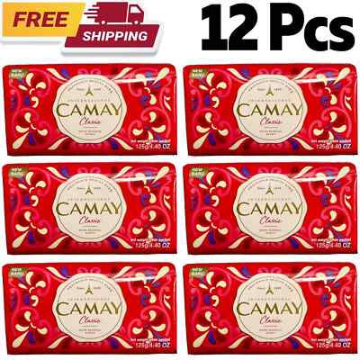 12 X Camay Klassisch Sensual Duft Seife Baden Riegel Rosentrot Duft