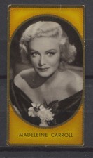 Madeleine Carroll Vintage Movie Star Cigarette Trading Card Greiling No.195