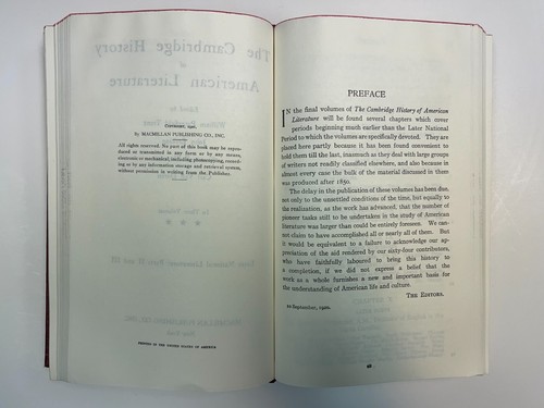 The Cambridge History of American Literature 3 Volumes in One 1917 HC Ex-Lib - Picture 16 of 21