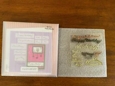 Close to My Heart CTMH D1112 "PARTY WORDS" My Acrylix Stamp Set-EUC