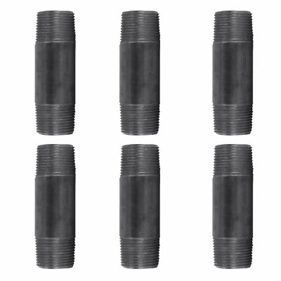 1 in. X 14 in. Black Pipe 4 Pack