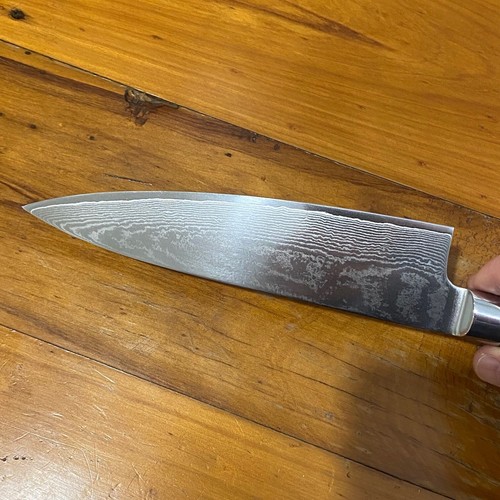 Shogun 20cm VG10 67-Layers Sand Pattern Damascus Japanese Style Chef Gyuto Knife - Picture 5 of 12
