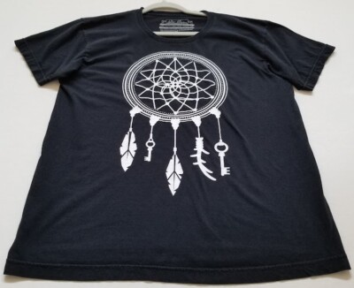 After Eleven T Shirt Men s Medium M Black White Short Sleeves Crew Dreamcatcher