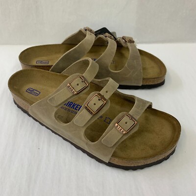 Birkenstock New w/ Box Florida Tobacco Brown Oiled Soft Footbed Reg Select  Size
