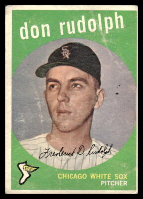 1959 Topps Don Rudolph #179 Chicago White Sox Baseball Card | eBay