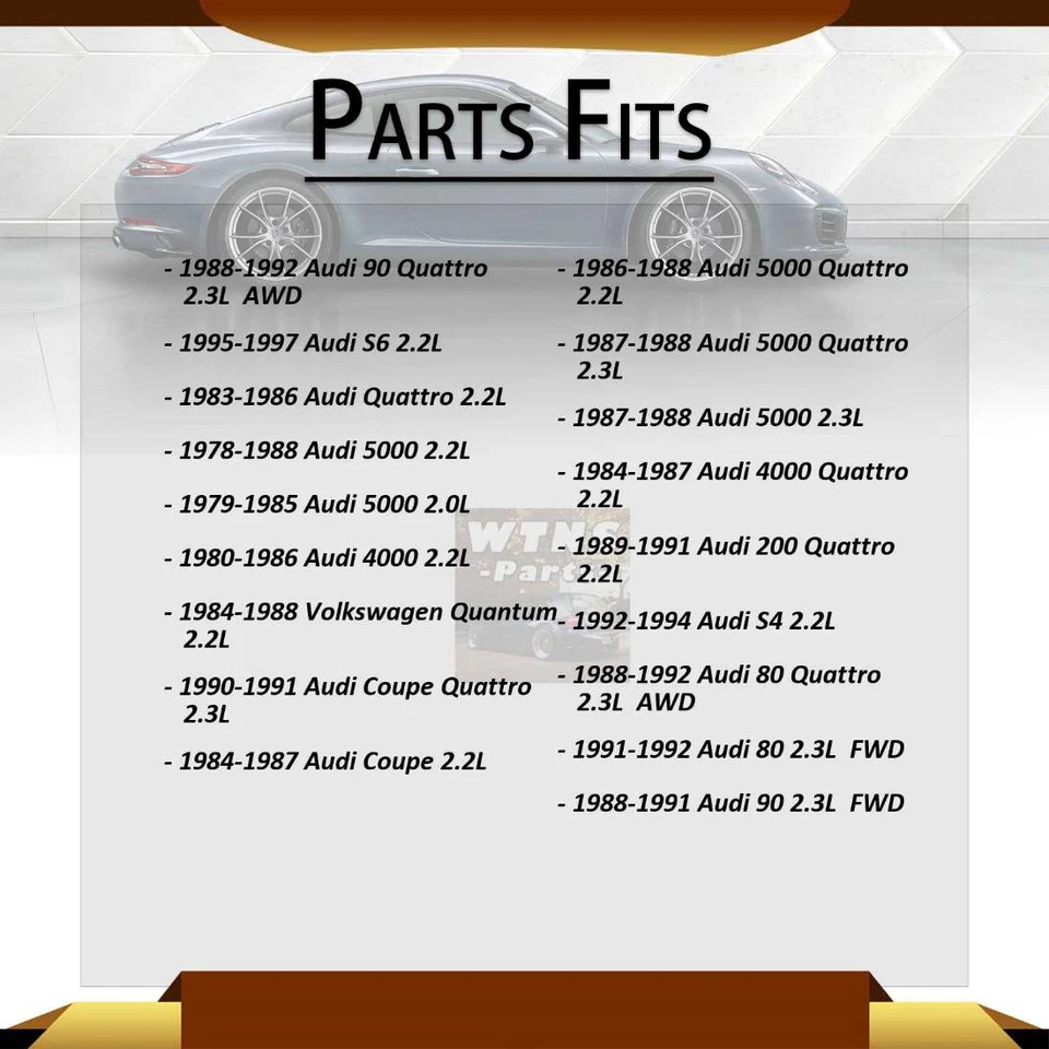 2x Soportes de motor delanteros para Audi 100 Quattro 1989-1991 2,3 L Foto 2 de 4