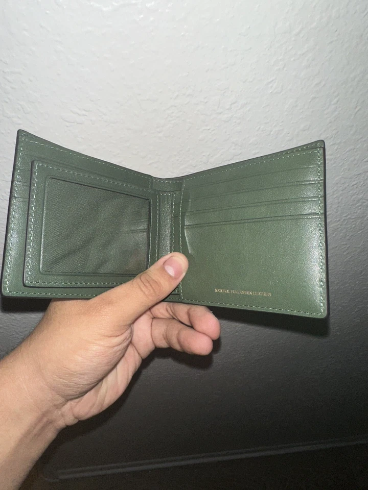 Coach 3 in 1 Wallet in Burnished Leather, Amazon Green - Image 3 of 4