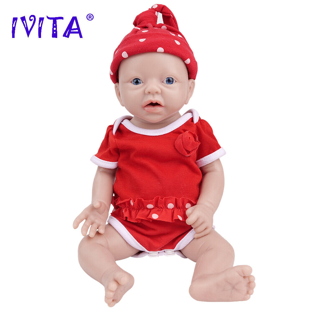 IVITA 20'' Closed Eyes Reborn Baby Newborn Rooting Hair Avatar Boy Dolls  2900g