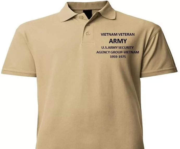 Vietnam veteran top polo shirts