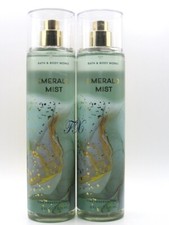 BATH  BODY WORKS EMERALD MIST FRAGRANCE BODY MIST SPRAY 8 FL OZ LOT OF 2 PCS 
