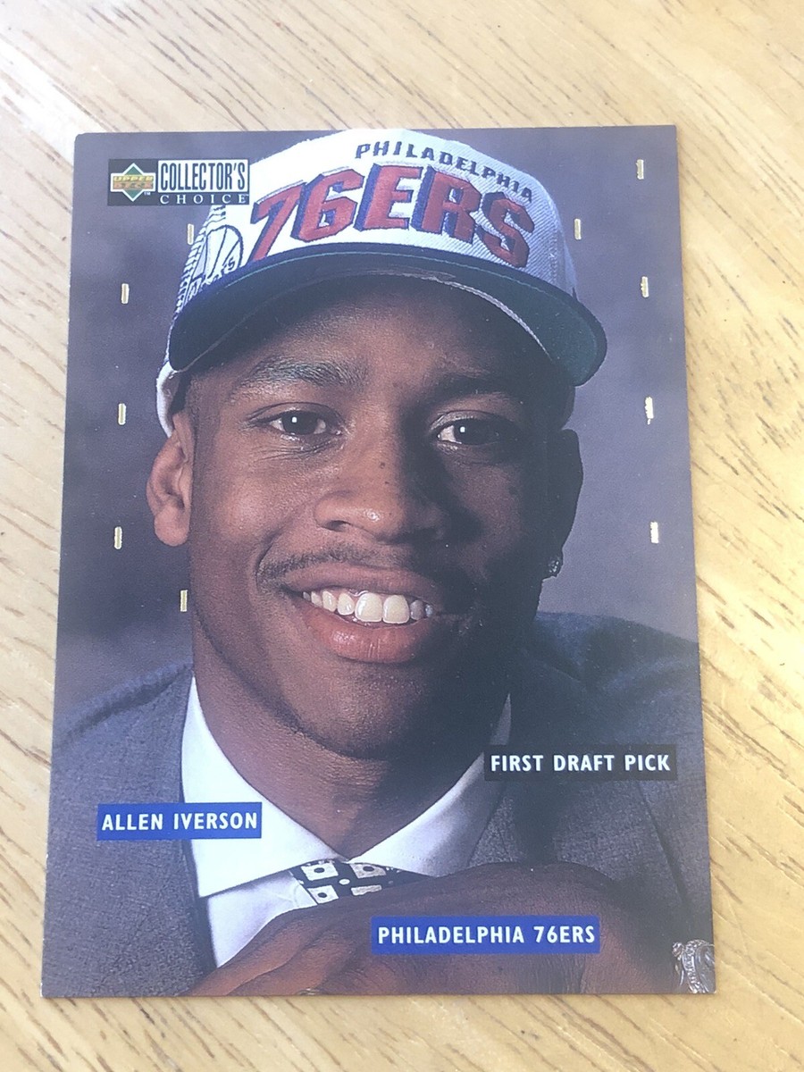 1996 Collector's Choice NBA Draft Lottery Picks Allen Iverson #DR1