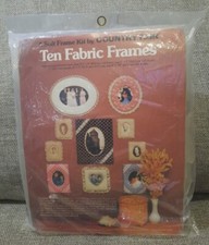 Vintage Country Fair Soft Frame Kit Ten Fabric Frames Made In USA Brand New