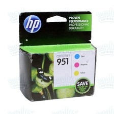 3pk Genuine HP 951 Color OfficeJet 251dw 276dw 8100 8630 8600 8700 Retail Box 