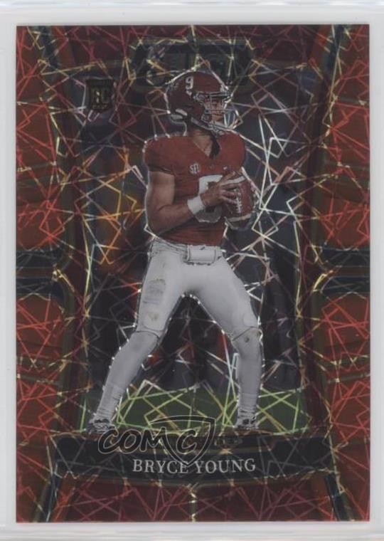 2023 Select Draft Picks Concourse Red Lazer Prizm Bryce Young #1 Rookie RC 0rd2