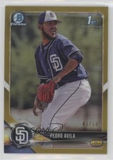 2018 Bowman Chrome Prospects Gold Refractor 43/50 Pedro Avila #BCP40 0rf