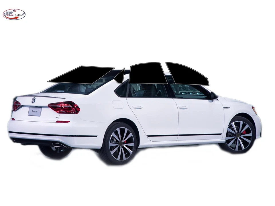 Kit de película de tinte de ventana de 2 capas precortada personalizada computarizada para TODOS los Volkswagen Passat Foto 2 de 4