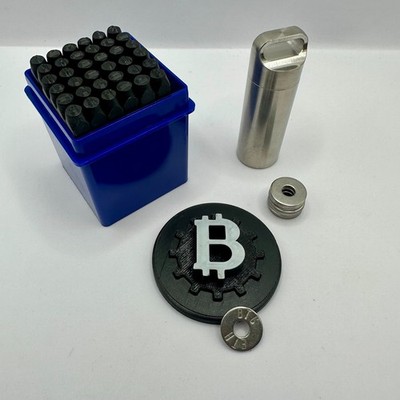 Bitcoin Seed Phrase Backup Crypto Cold Steel Wallet Metall Recovery Seed Storage