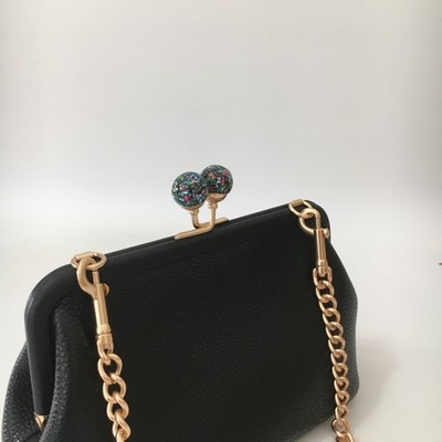COACH LTH NORA KISSLOCK C1451 Black | eBay